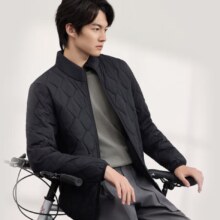 PLUS会员：京东京造 男式 夹克秋冬棉服