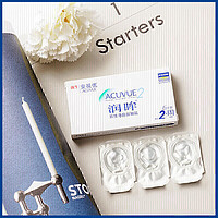 ACUVUE 安视优 双周抛润眸软性角膜接触镜 6片 375度 （度数可选）