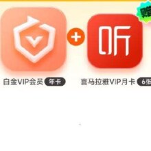 双11预售：爱奇艺白金VIP会员年卡12个月+喜马拉雅VIP会员半年卡