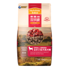 PLUS会员：Myfoodie 麦富迪 狗粮 无谷牛肉双拼粮全价成犬粮 小型犬成犬粮 10kg