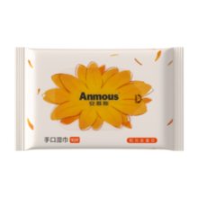 安慕斯（Anmous）婴儿湿巾 新生儿宝宝专用口手湿纸巾金盏花便携小包装柔软加厚 金盏花-婴童湿巾 10抽 15包