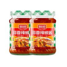 需首购，plus会员：厨邦蒜蓉辣椒酱210g拌面下饭210g*2