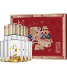 双11预售：水井坊 井台 52度520ml*2*3礼盒  送井台100mlx3+锦服1lx1