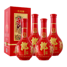 京东百亿补贴、plus会员：郎酒红花郎10 53度 酱香型 高度白酒 500ml *4 组合装
