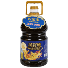 锐宝丰 非转基因压榨浓香菜籽油4L*5件