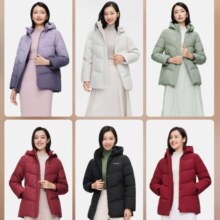 20点、双11预告、PLUS会员：波司登BOSIDENG 羽绒服女款连帽保暖厚款B30145128B 多色