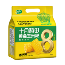 PLUS会员：十月稻田 黄金玉米段 800g(8段)*4件
