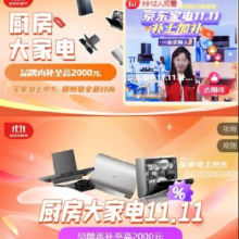 促销活动：京东 厨房大家电11.11会场 国补告急 补贴即将到期！欲购从速！