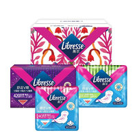 薇尔 Libresse 舒适V感卫生巾套装 (日用24cm*10片+日用28.5cm*8片+夜用42cm*2片)