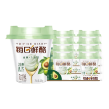 MENGNIU 蒙牛 每日鲜酪低温风味酸奶 牛油果味 100g×12杯