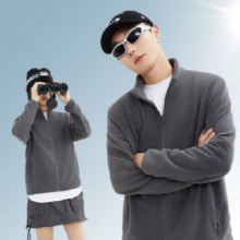 百亿补贴：京东京造【防静电】抓绒衣开衫  摇粒绒外套户外男女同款深灰色L