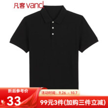 凡客诚品vancl棉质干爽网眼POLO时尚休闲翻领短袖 *3件