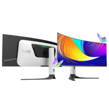 PLUS会员：HKC 惠科 GS49UK 49英寸QD-OLED超宽曲面显示器（5120*1440、240Hz、99%DCI-P3、90W Type-C）