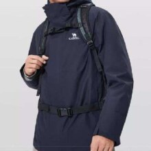 CAMEL骆驼 羽绒服冲锋衣男外套三合一加绒加厚防风进藏登山服 AD12263697A*2件