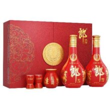 双11预售：郎酒 红花郎15 53度 酱香型白酒 500ml*2瓶 礼盒装