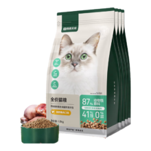plus，需凑单：网易严选 全价无谷鲜肉猫粮 原野禽肉口味 1.8kg*4袋
