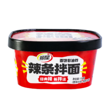 PLUS：丽星方便面辣条拌面136g*6桶  非油炸