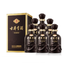 京东百亿补贴、plus会员：古井贡酒 年份原浆古5 浓香型白酒 45度500ml*6瓶 整箱装 (内含礼袋）