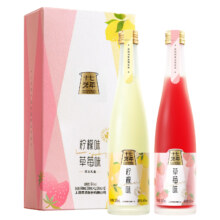 PLUS会员：十七光年 果味酒 微醺 果酒 330ml*2双支礼盒装 草莓味+柠檬味
