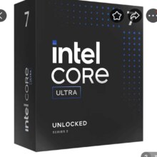 英特尔酷睿 Ultra台式机 处理器 第二代  解锁 AI 新竞界 Ultra 7 265K