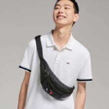 PLUS会员：TOMMY HILFIGER 汤米·希尔费格 男珠地网眼提花镶边袖口通勤短袖T恤 POLO15751 白色YBR