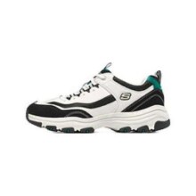 PLUS会员：SKECHERS 斯凯奇 D'LITES系列 I-Conik 男子休闲运动鞋 8790091/WBK 白色/黑色 43