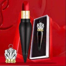 路铂廷（Christian Louboutin）萝卜丁女王权杖口红#001M丝绒哑光