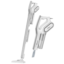 plus会员：德尔玛 家用手持吸尘器DX700  推杆地毯式 两用小型强力大功率吸尘器 大吸力宠物吸毛吸尘器