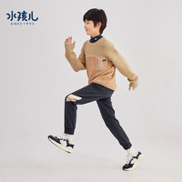 Souhait 水孩儿 清仓）男童女童加绒裤2 藏蓝1 160