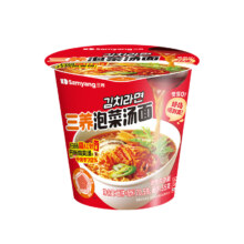 plus会员：SAMYANG 三养 泡菜汤面杯面70g