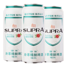 珠江啤酒 10.5度 雪堡冷萃精酿啤酒 500ml*3听