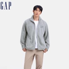 20点、双11预告、PLUS会员：Gap男女装 字母logo 加绒658863立领外套 多色 +凑单