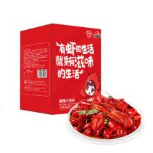 京东百亿补贴、plus会员:洪湖诱惑安井 麻辣小龙虾 3-5钱/只 单盒700g（净虾385g）共5盒7斤 虾类
