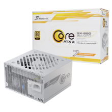 再降价、京东百亿补贴、PLUS会员：Seasonic 海韵 650W CORE ATX3(2024)白色电源