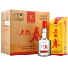 五粮春一代 纯粮食酒经典浓香型白酒 五粮液股份出品 45度 500mL 6瓶 （含3只礼袋）