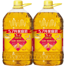 鲁花  香飘万家5S压榨一级浓香花生油5.7L*2