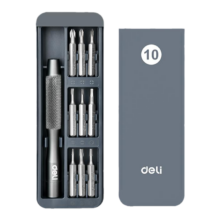 deli 得力 10合1精密螺丝批 手柄加粗升级