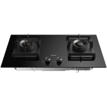 美的（Midea）家用天然气灶双灶5.2kW大火力 铜火盖防干烧 烟灶联动家用煤气双灶液化气可调底壳台嵌两用Q518S 【升级3.0防干烧5.2KW猛火】-天然气 厨房家电