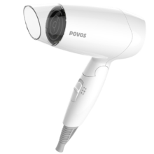 双11狂欢、plus、限政补:奔腾（POVOS）电吹风机家用1400W功率大风量速干宿舍用学生吹风筒可折叠式酒店专用款PH1602生日节日送礼【8折】