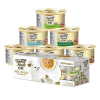 FANCY FEAST 珍致 力狼猫罐头湿粮 宠物猫全期通用猫咪营养补水猫罐头 混合口味猫罐85g*6罐