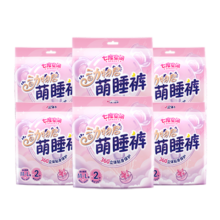 双11狂欢：七度空间 动物君萌睡裤 超薄超长透气 夜用安睡裤 裤型卫生巾 M-L码 12片*7件