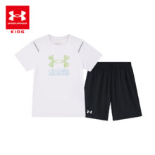 PLUS会员：Under Armour 安德玛 男大童短袖T恤梭织短裤套装