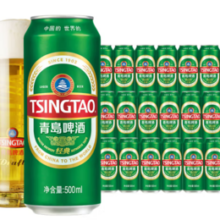 TSINGTAO 青岛啤酒 经典10度青啤500mL*18罐 赠福禧双至500ml*4罐