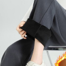 DEBRAND 女士加绒加厚休闲裤