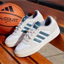 adidas「小锯齿」D-PAD CLASSIC休闲美高风复古篮球板鞋阿迪达斯 白色/遗迹蓝/棕色 42