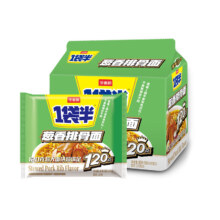 概率券、plus会员：今麦 葱香排骨面 120g*5包