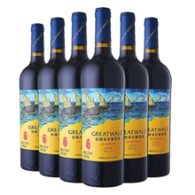 长城海岸传奇扬帆解百纳干红葡萄酒 750ml*6 整箱装