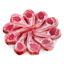 PLUS会员：伊聚德宁夏盐池滩羊肉 原切法式羊排450g *2件