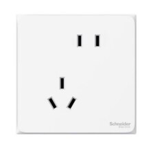 PLUS会员：Schneider Electric 施耐德电气 10A斜五孔插座 皓呈E系列白色 斜五孔（新国标）*23件