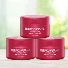 再降价：资生堂 尿素红罐护手霜 100g*3